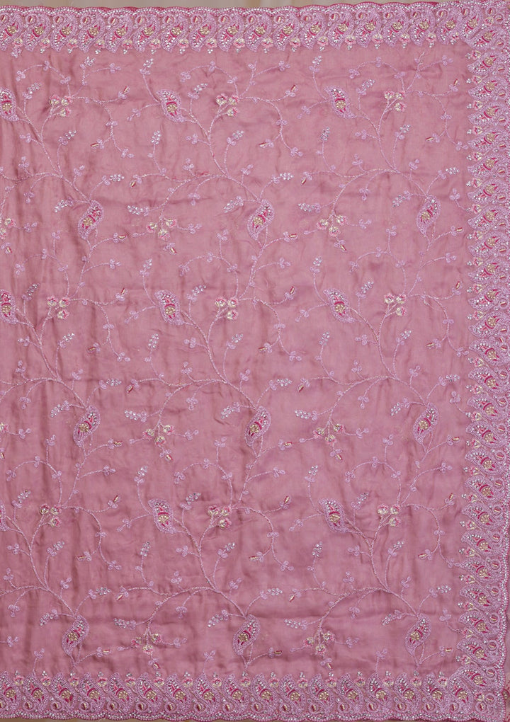 Wine Gotapatti Georgette Designer Saree-Koskii