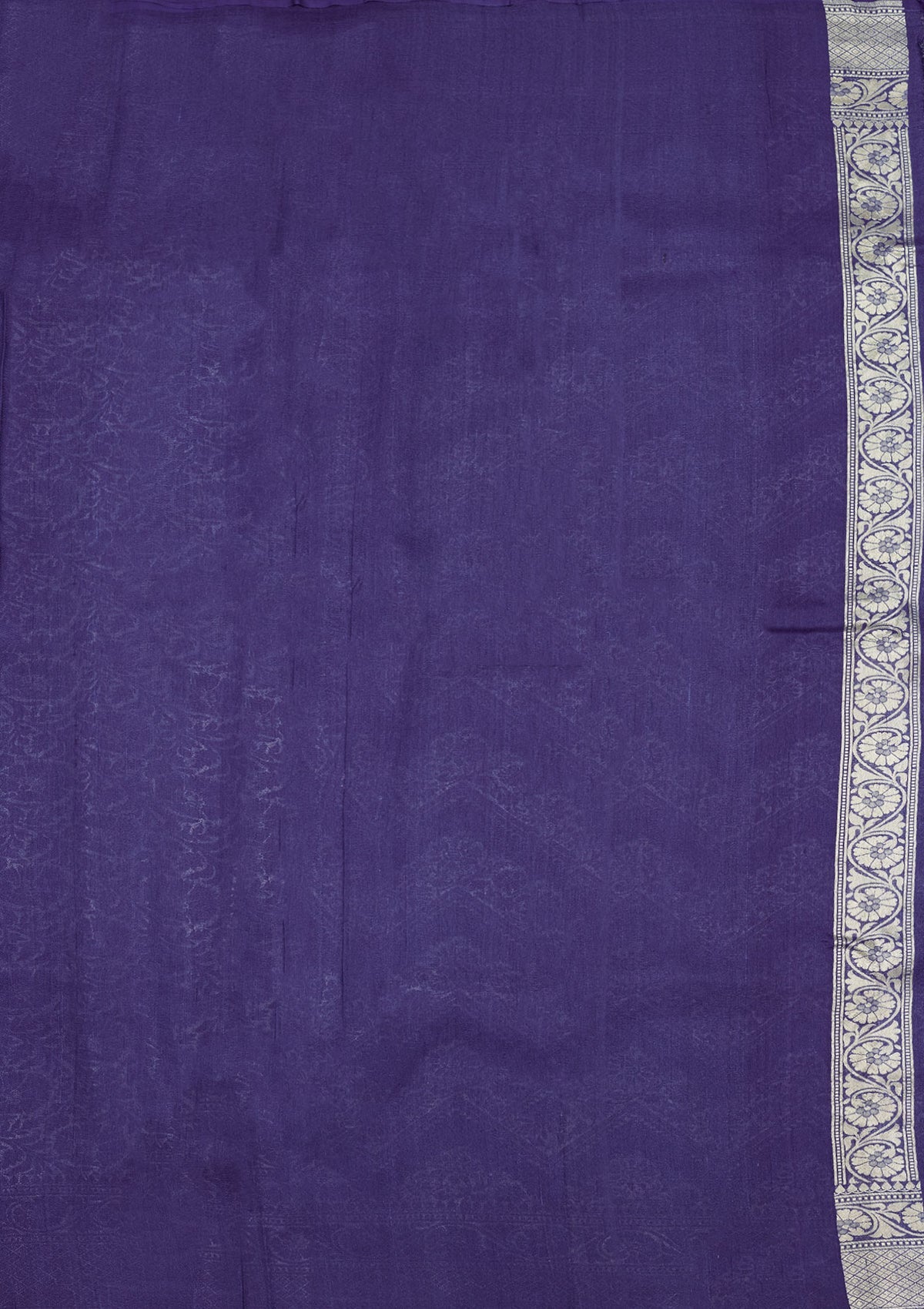 Royal Blue Zariwork Pure Silk Saree-Koskii