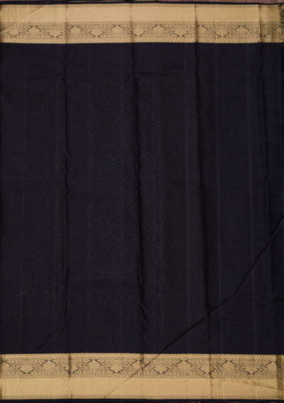Black Zariwork Pure Silk Saree-koskii