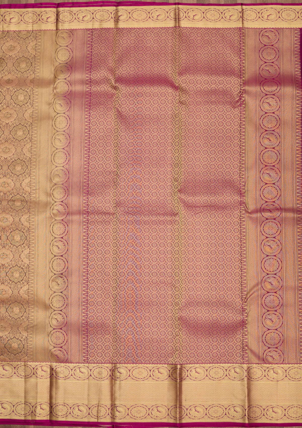 Light Grey Zariwork Pure Silk Saree-Koskii