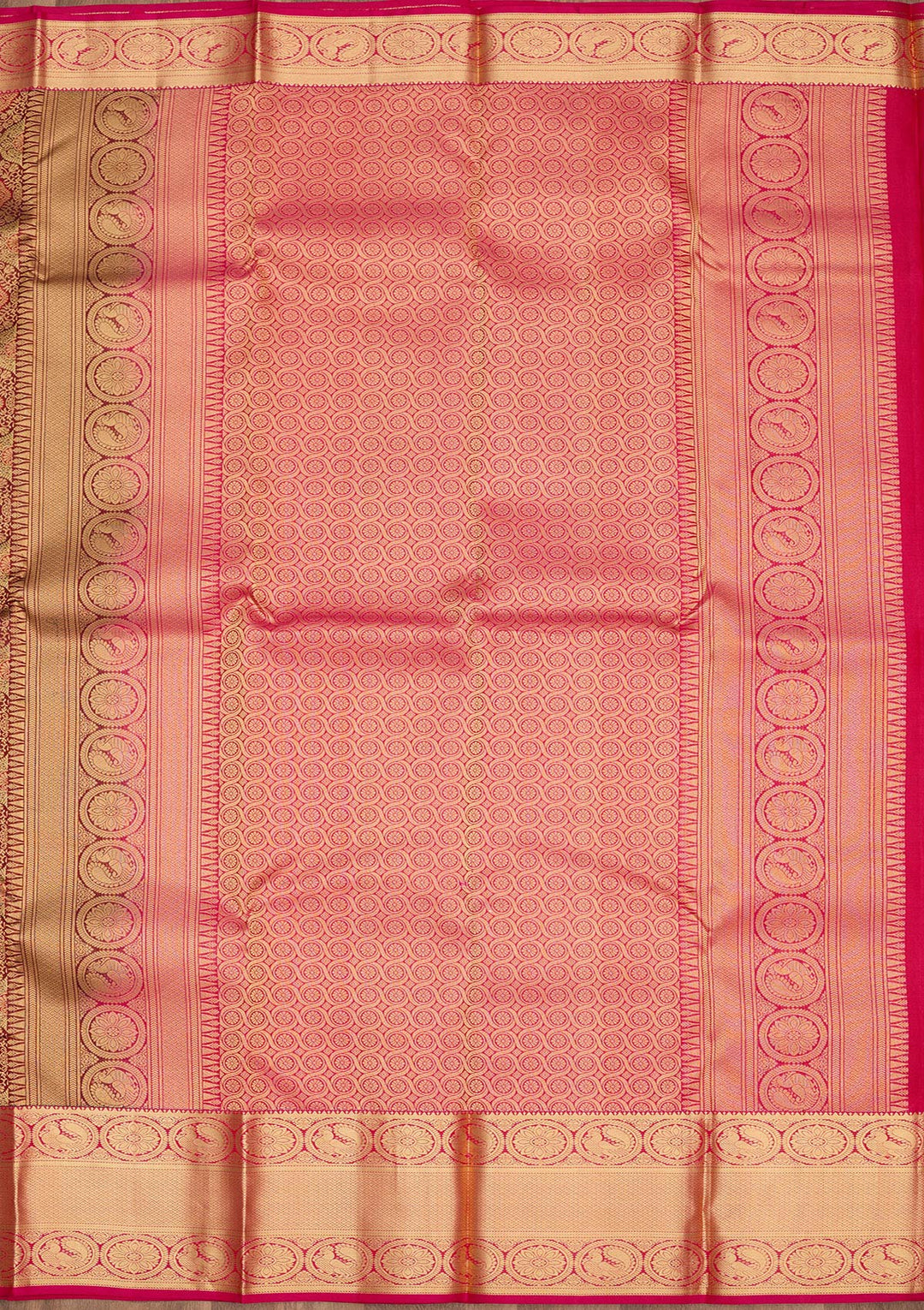 Maroon Zariwork Pure Silk Saree-Koskii