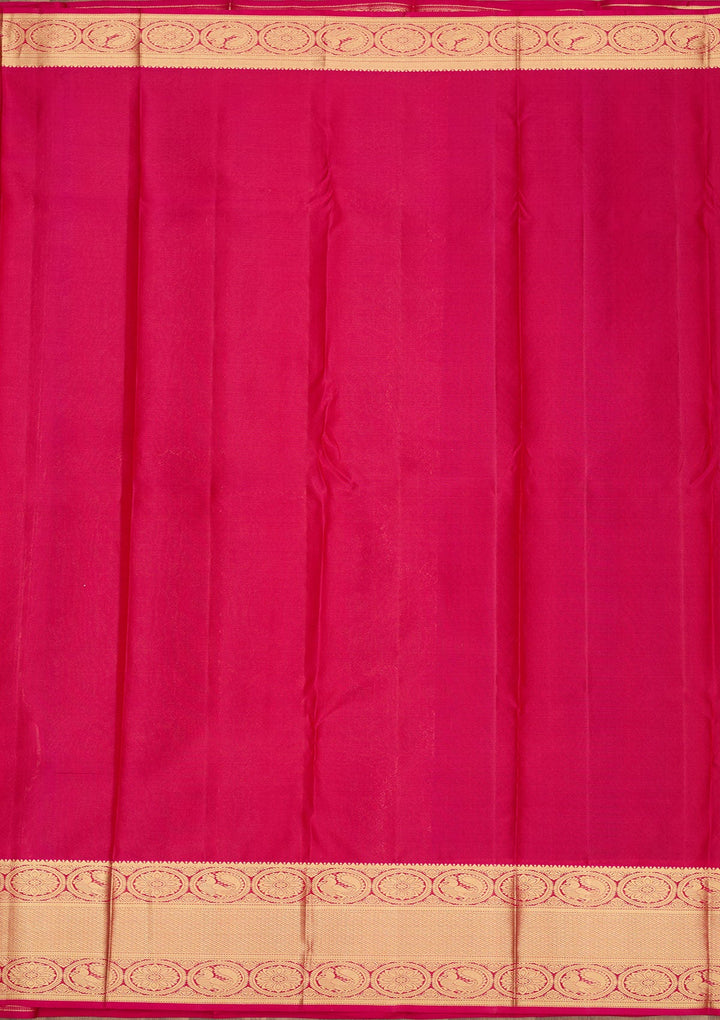 Maroon Zariwork Pure Silk Saree-Koskii