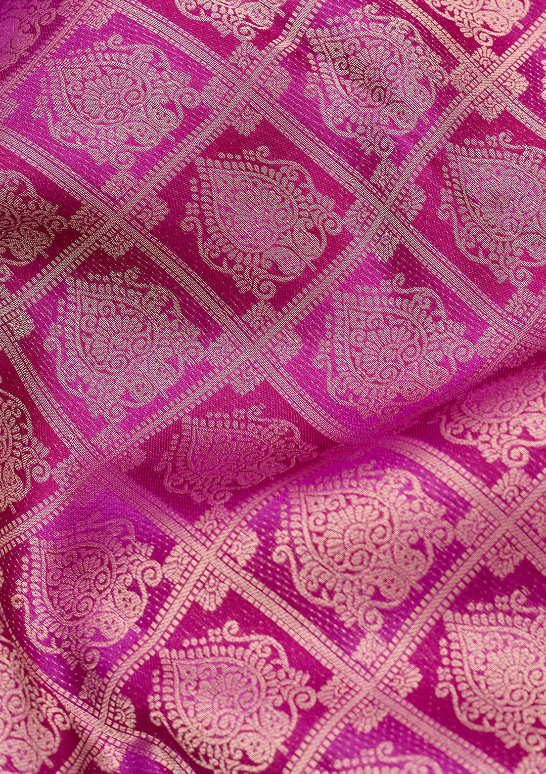 Purple Zariwork (Gold) Pure Silk Saree