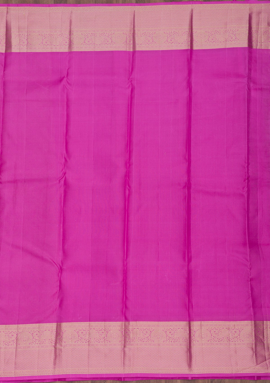 Magenta Pink Zariwork Pure Silk Saree-Koskii