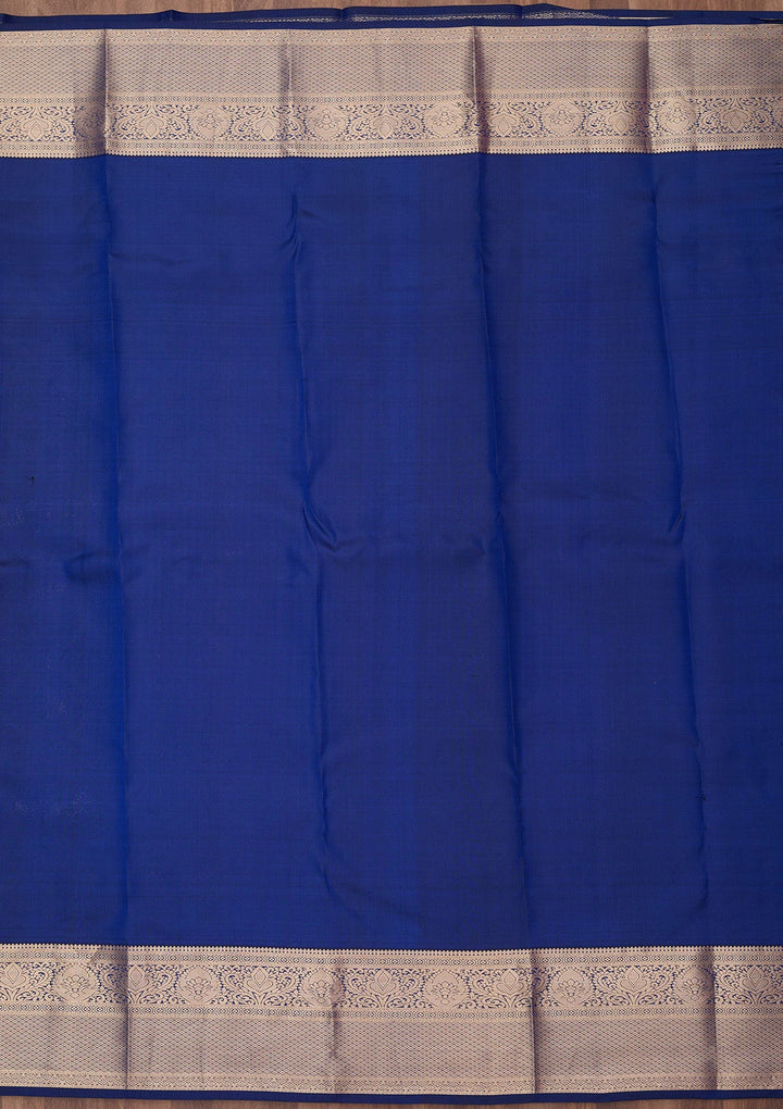 Royal Blue Zariwork (Gold) Pure Silk Silk_Saree