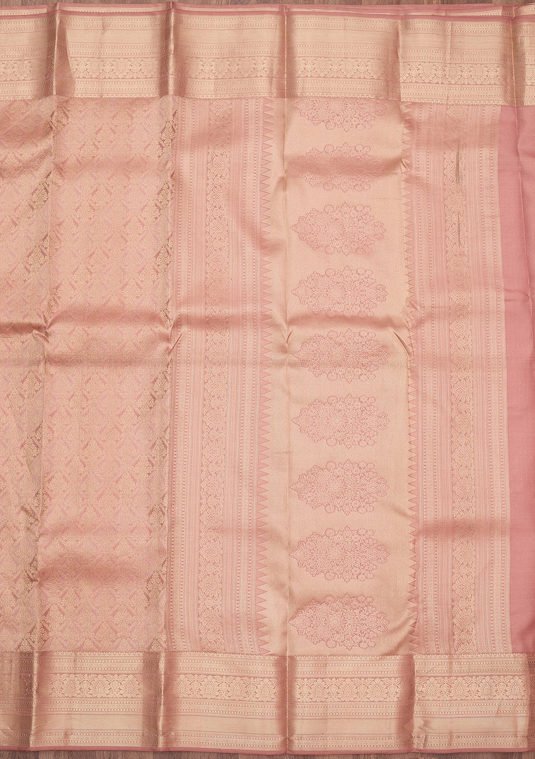 Light Brown Zariwork (Gold) Silk Silk_Saree