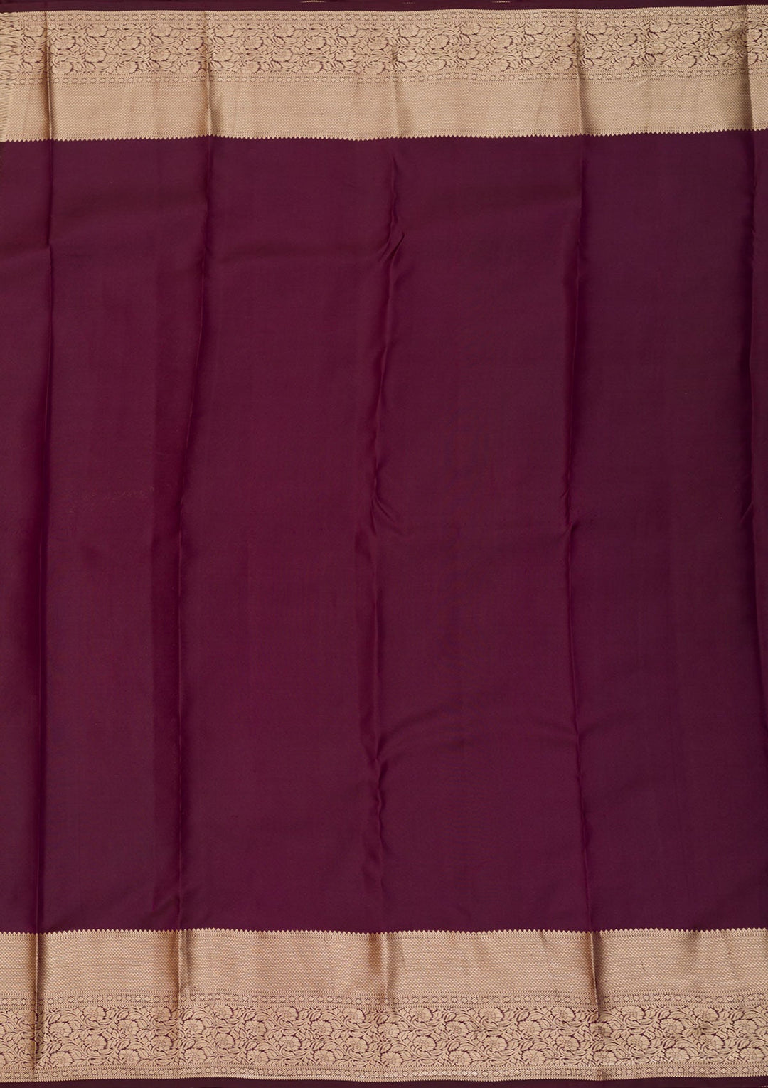 Wine Zariwork Pure Silk Saree-Koskii