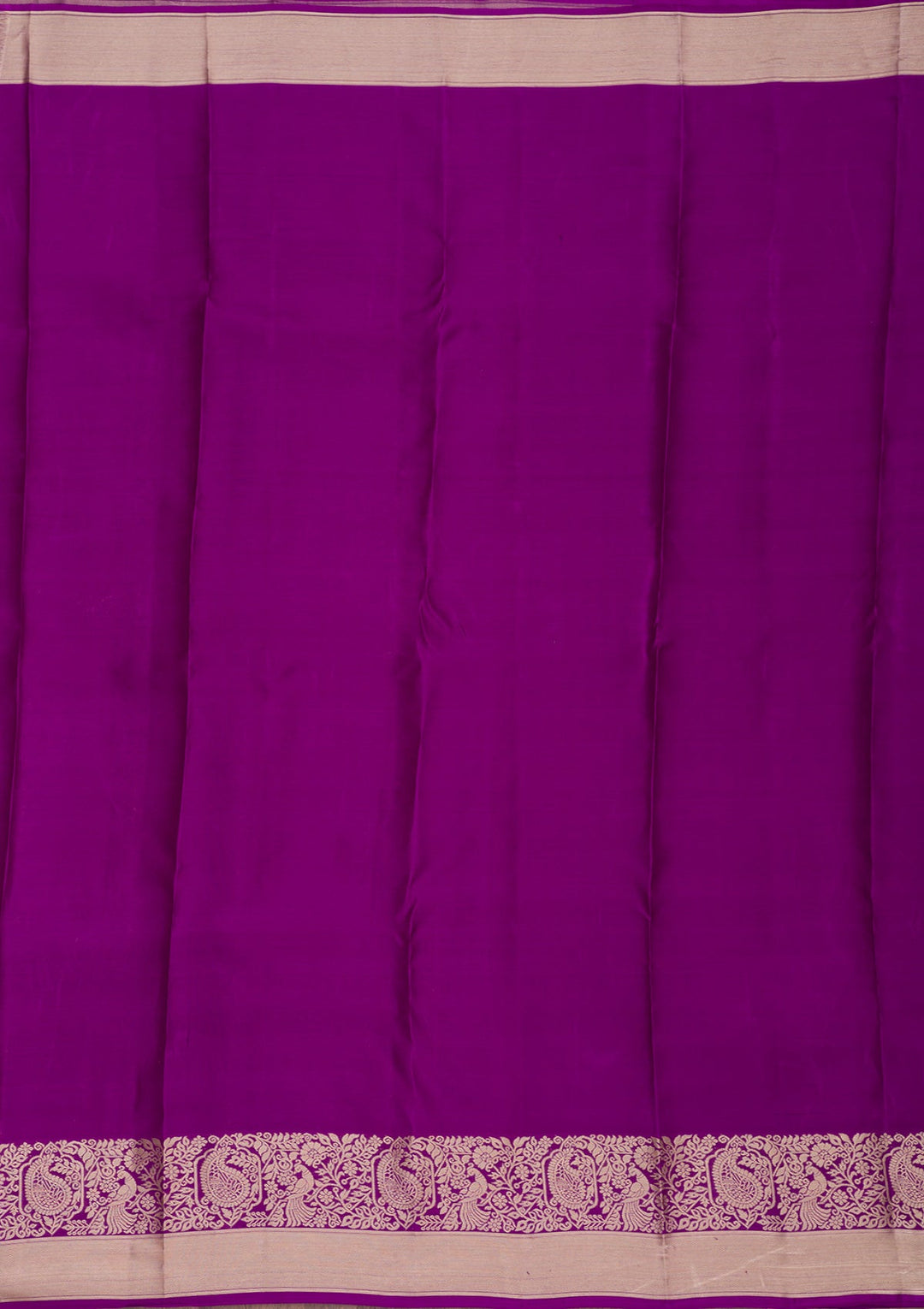 Purple Zariwork Pure Silk Saree-Koskii