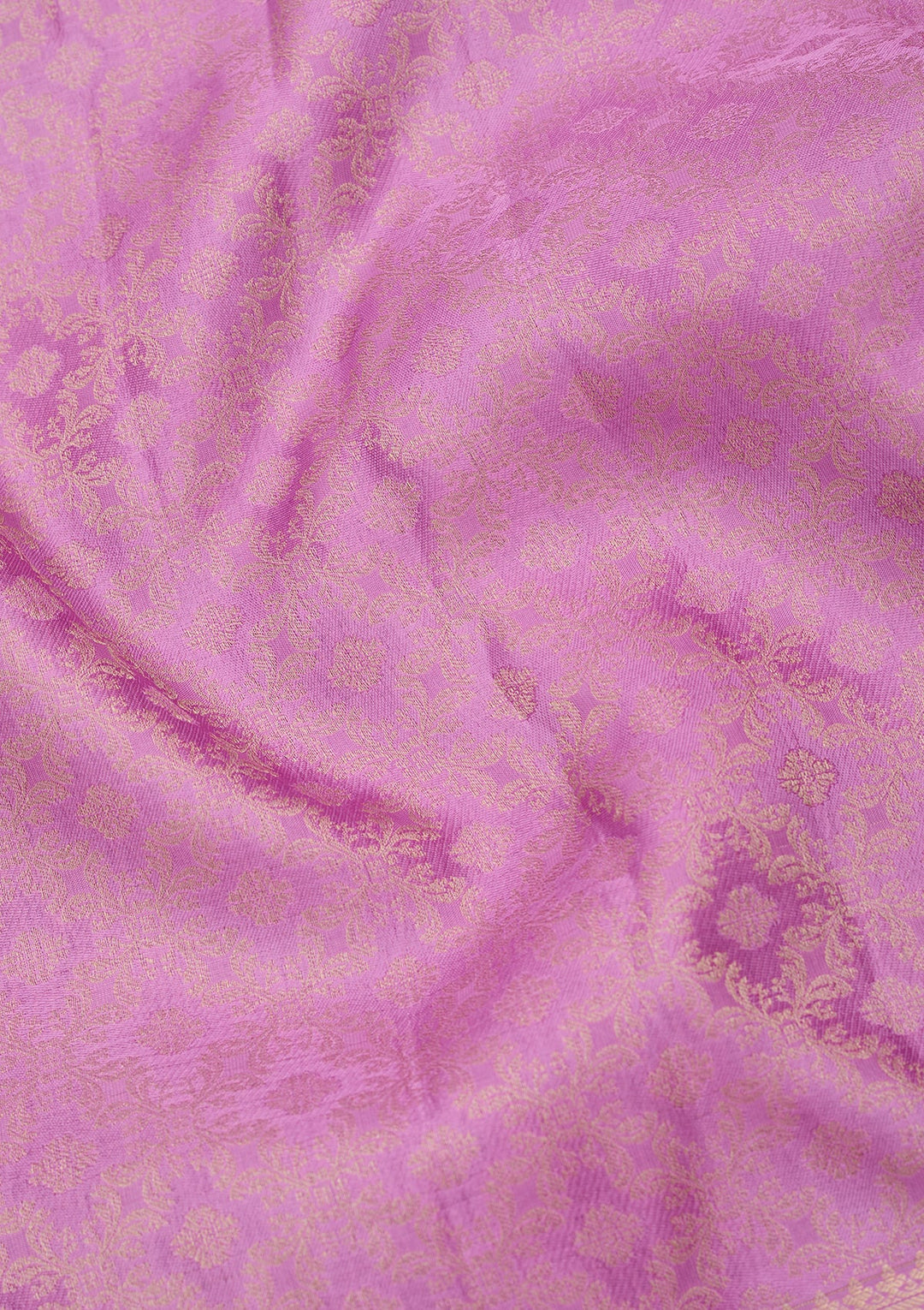 Light Lavender Zariwork (Gold) Pure Silk Saree