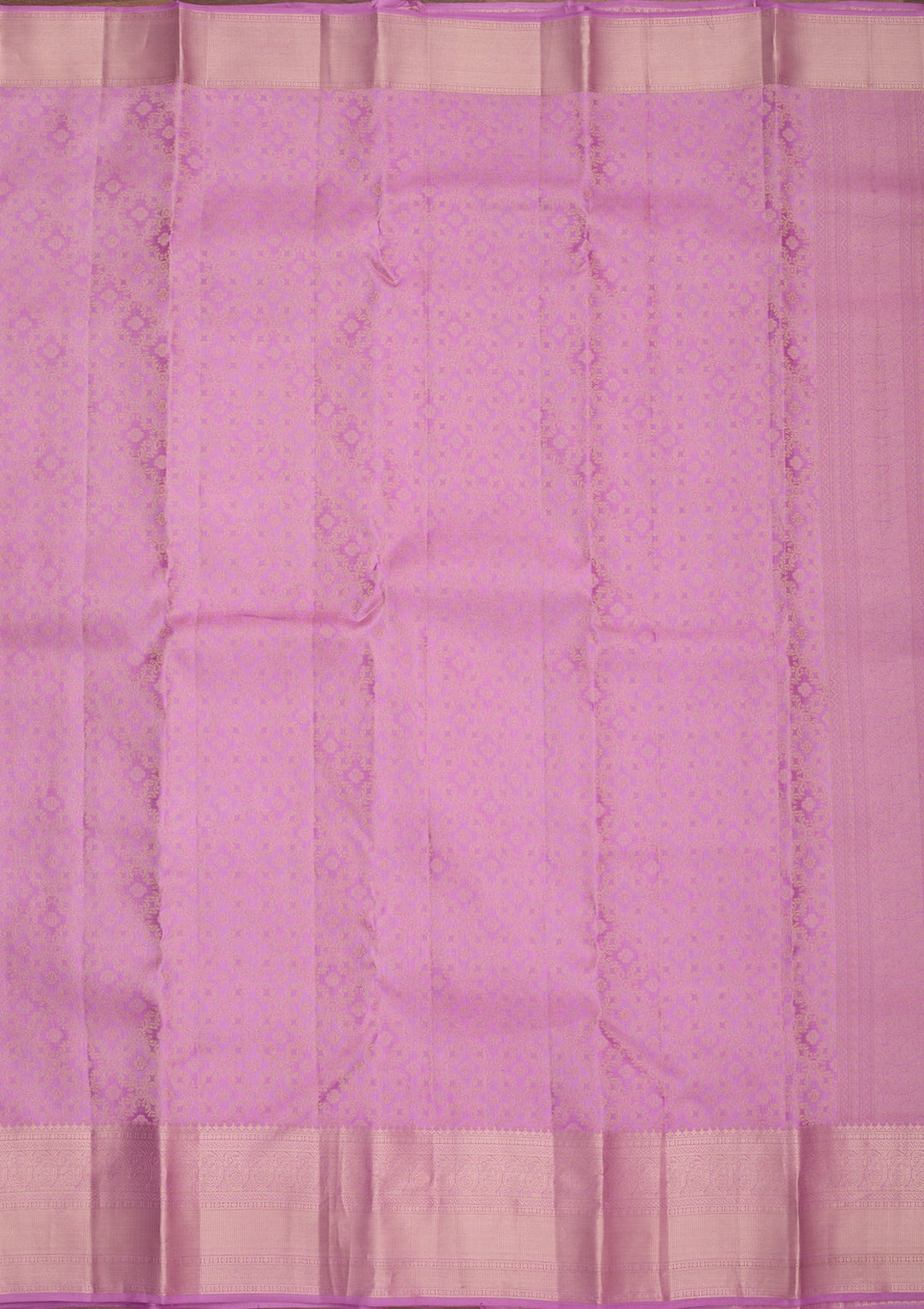 Light Lavender Zariwork (Gold) Pure Silk Saree