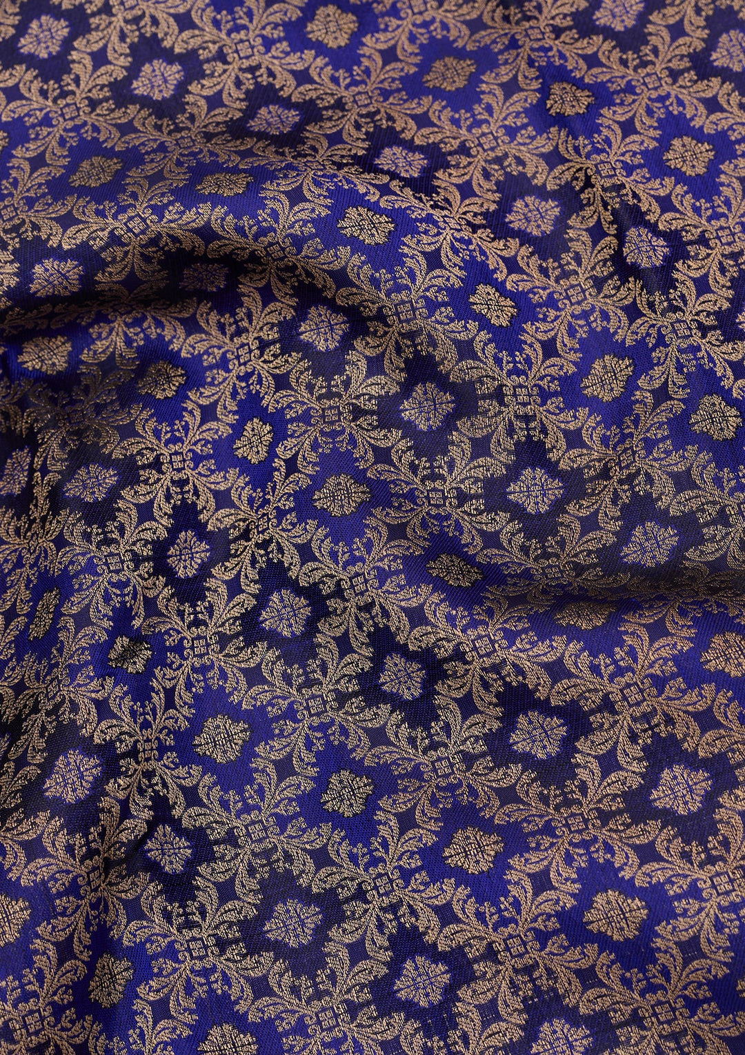 Royal Blue Zariwork (Gold) Pure Silk Saree