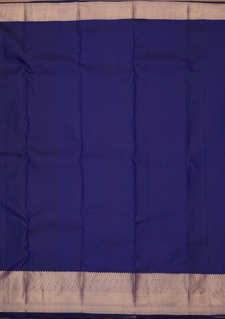 Royal Blue Zariwork (Gold) Pure Silk Saree