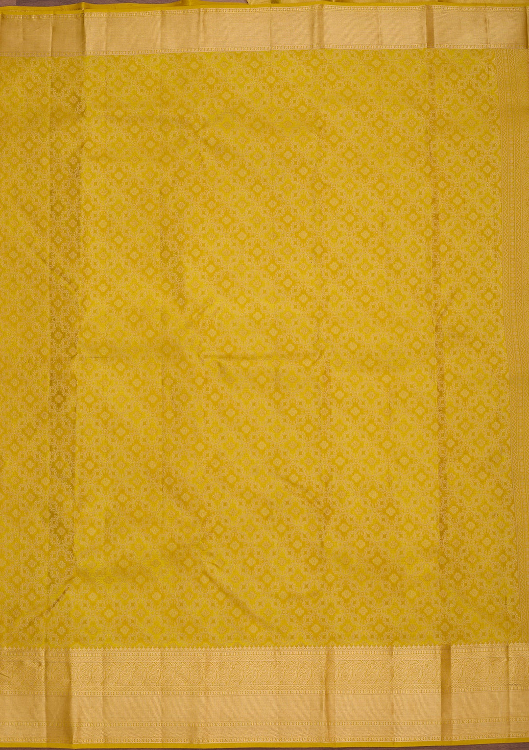 Yellow Zariwork (Gold) Pure Silk Saree