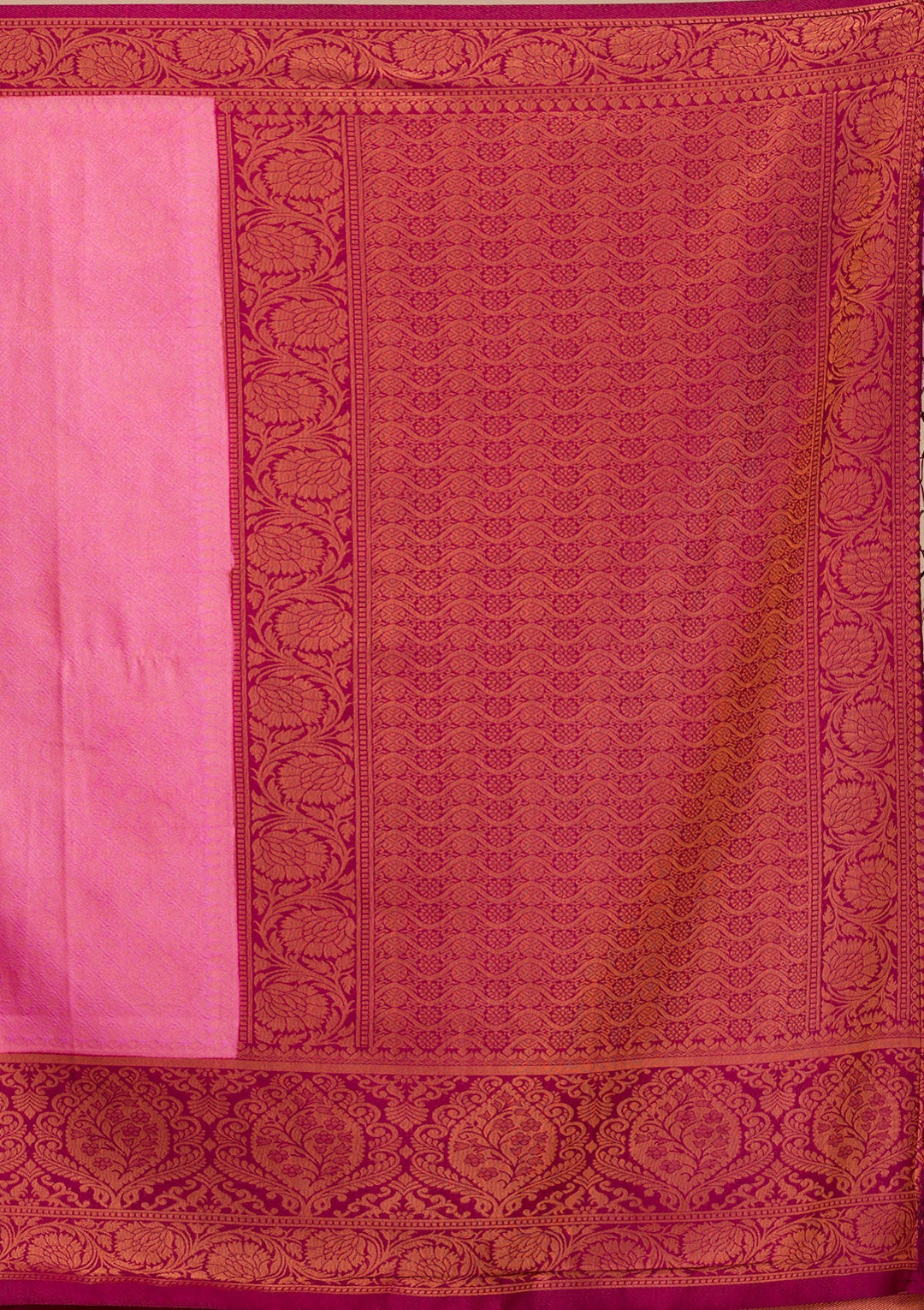 Pink Zariwork Soft Silk Saree-Koskii