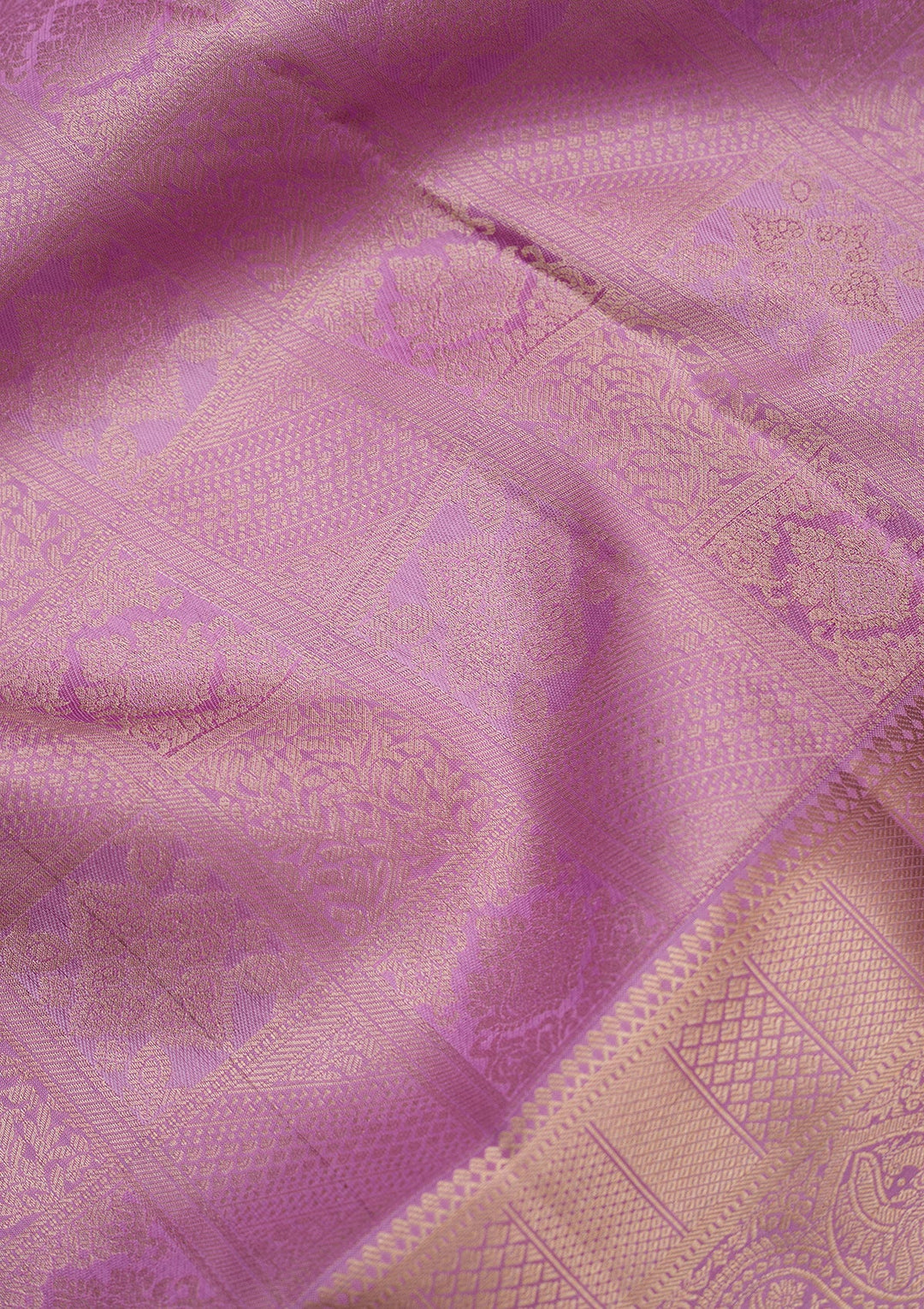 Lavender Zariwork (Silver) Silk Silk_Saree