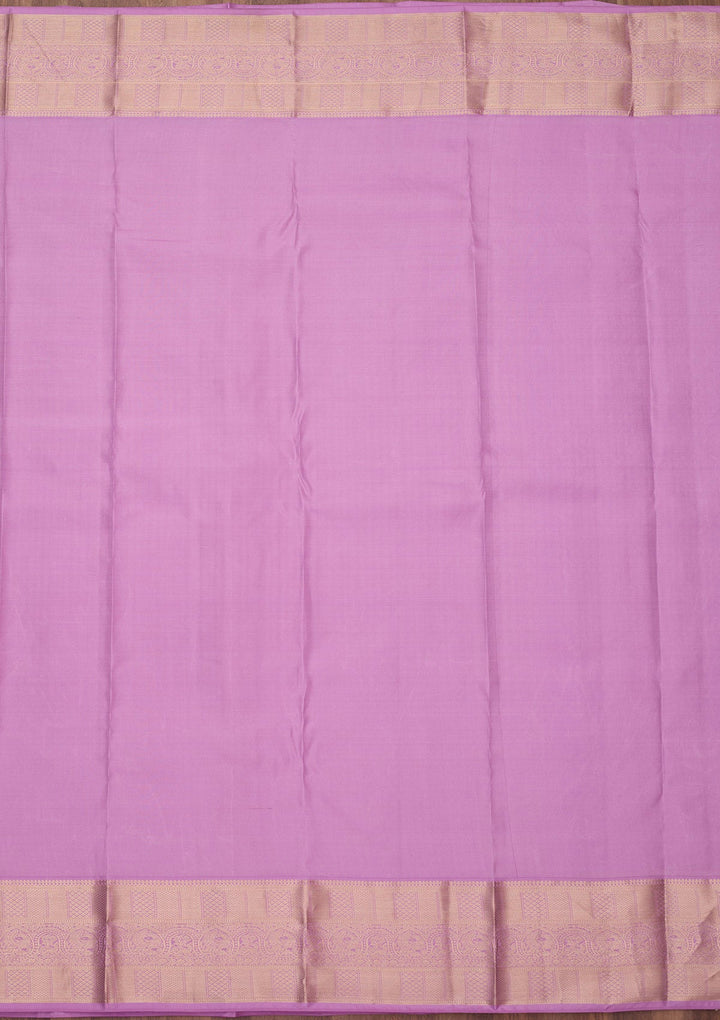 Lavender Zariwork (Silver) Silk Silk_Saree
