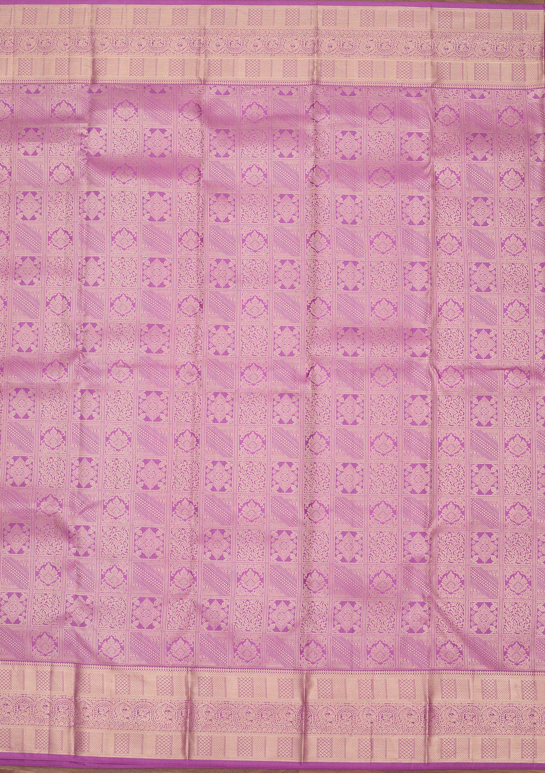 Light Lavender Zariwork Pure Silk Saree