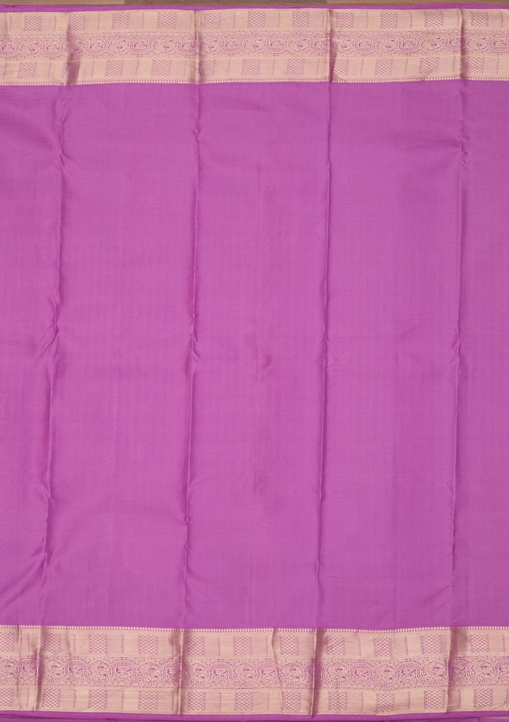 Light Lavender Zariwork Pure Silk Saree