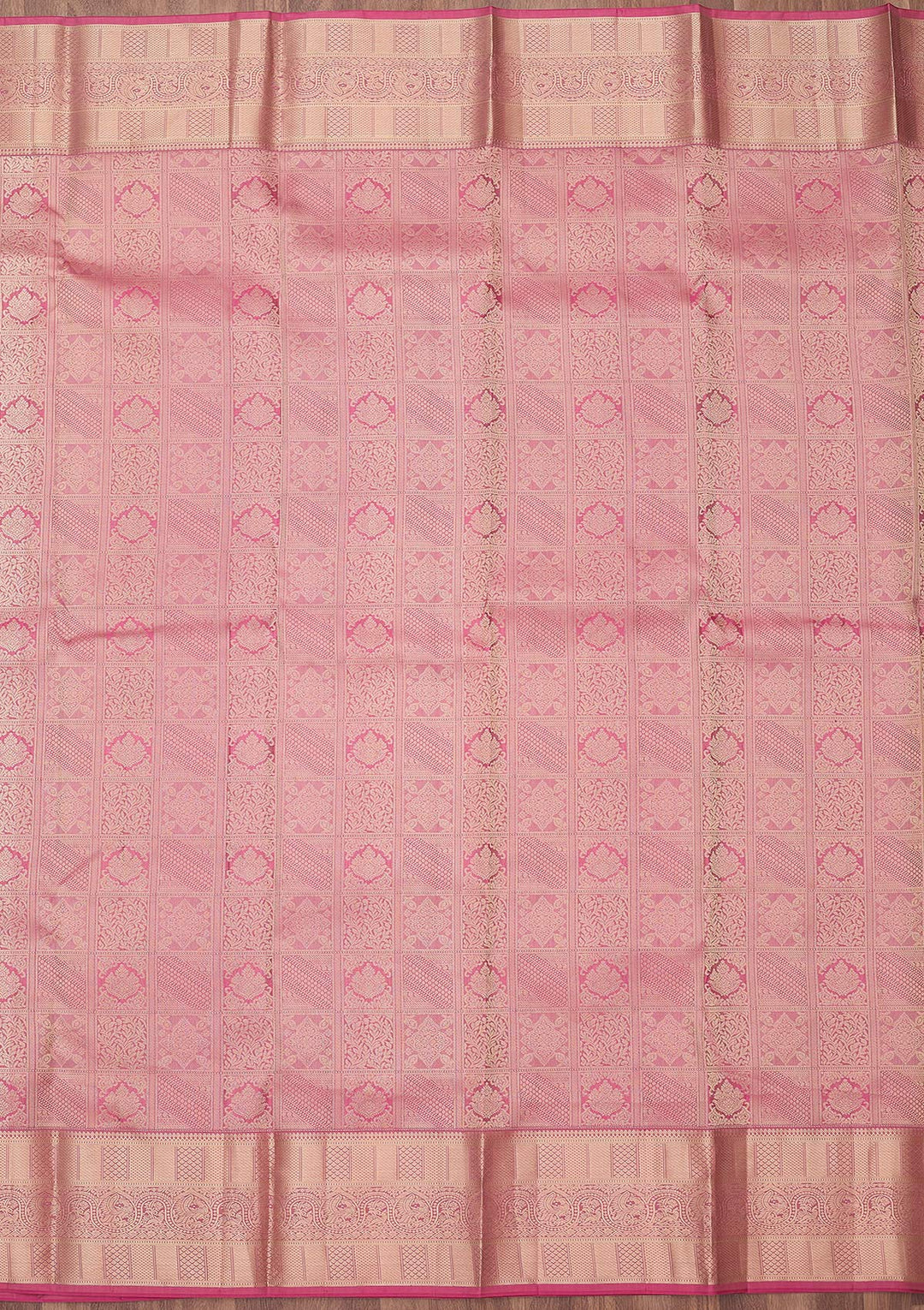 Pink Zariwork Pure Silk Saree