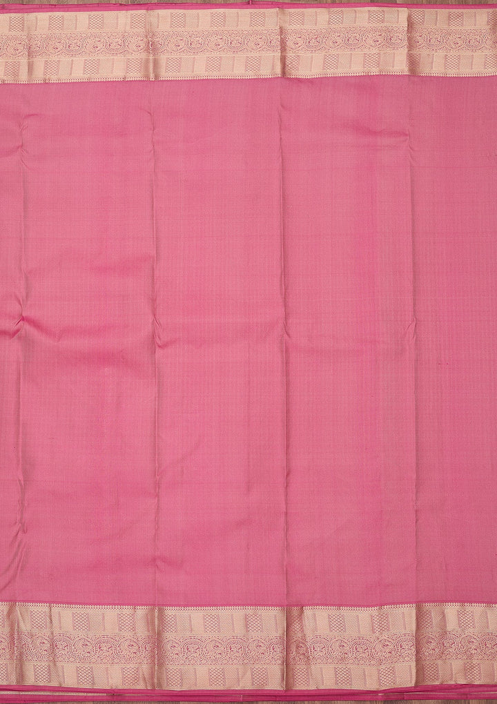 Pink Zariwork Pure Silk Saree