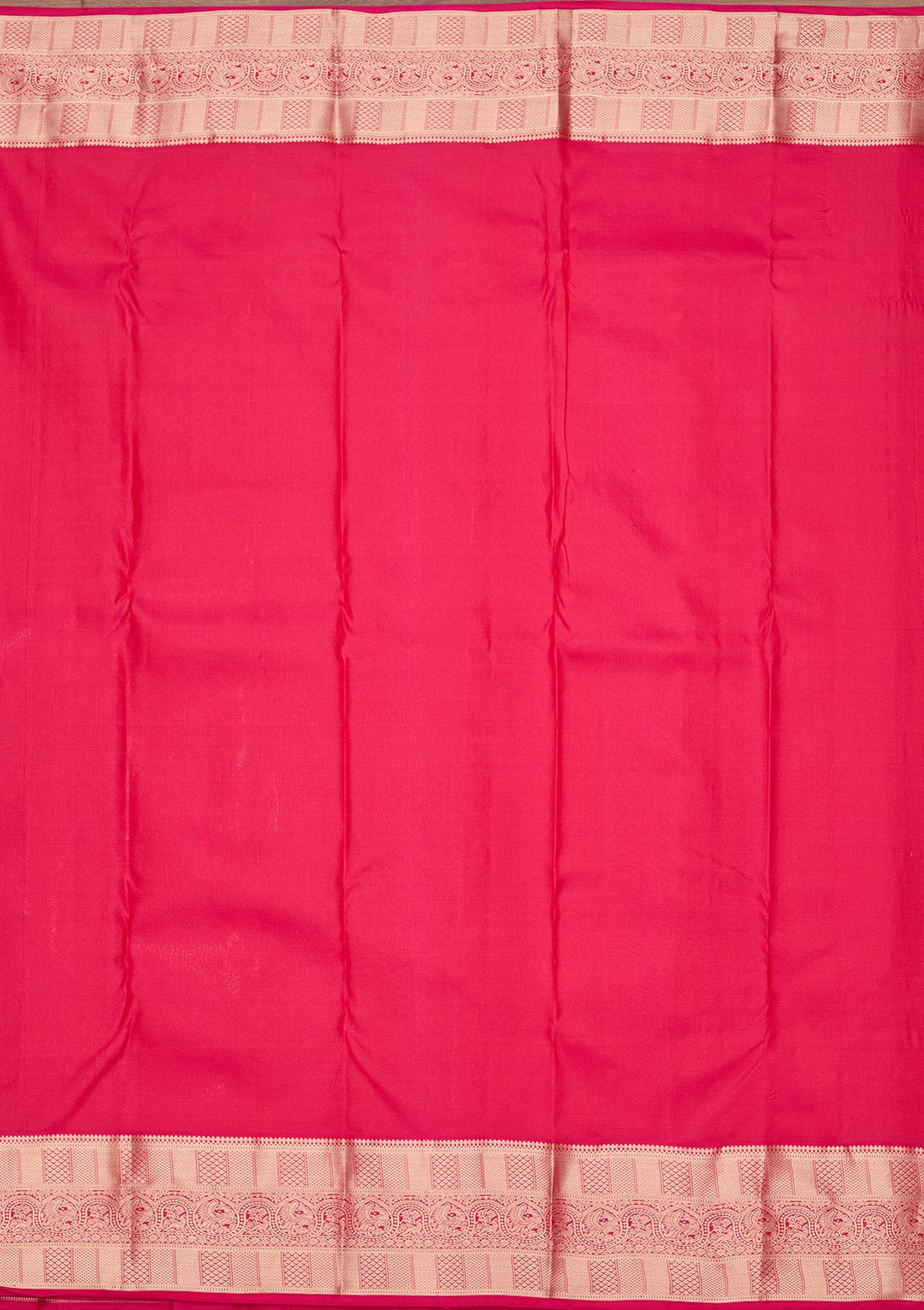 Rani Pink Zariwork Pure Silk Saree