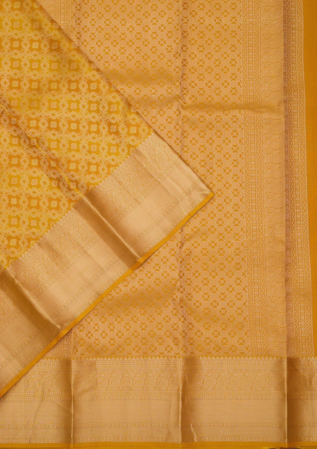 Yellow Zariwork Pure Silk Saree