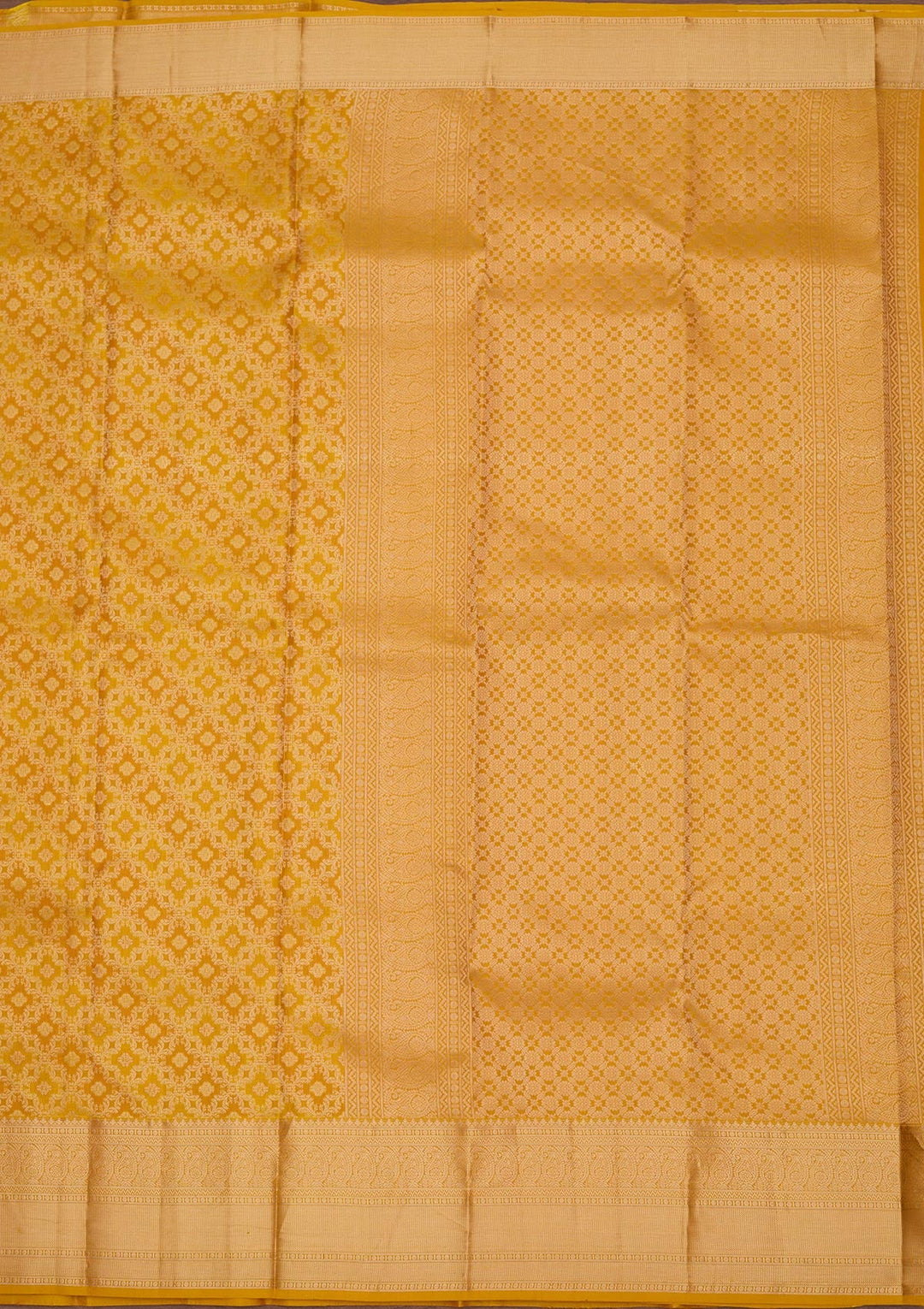 Yellow Zariwork Pure Silk Saree