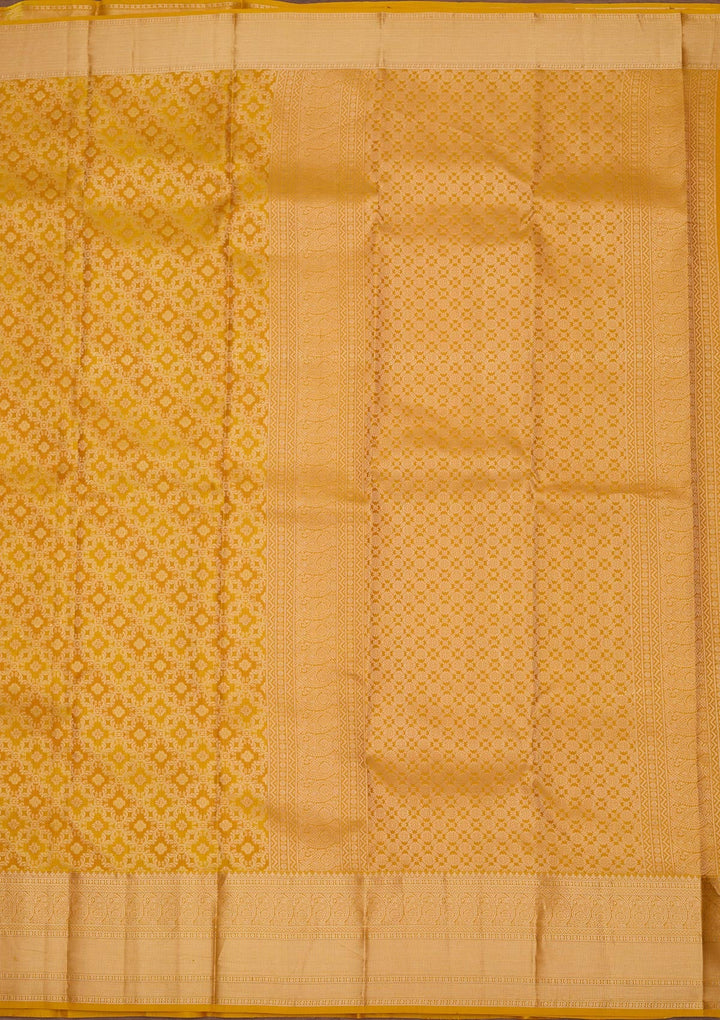 Yellow Zariwork Pure Silk Saree