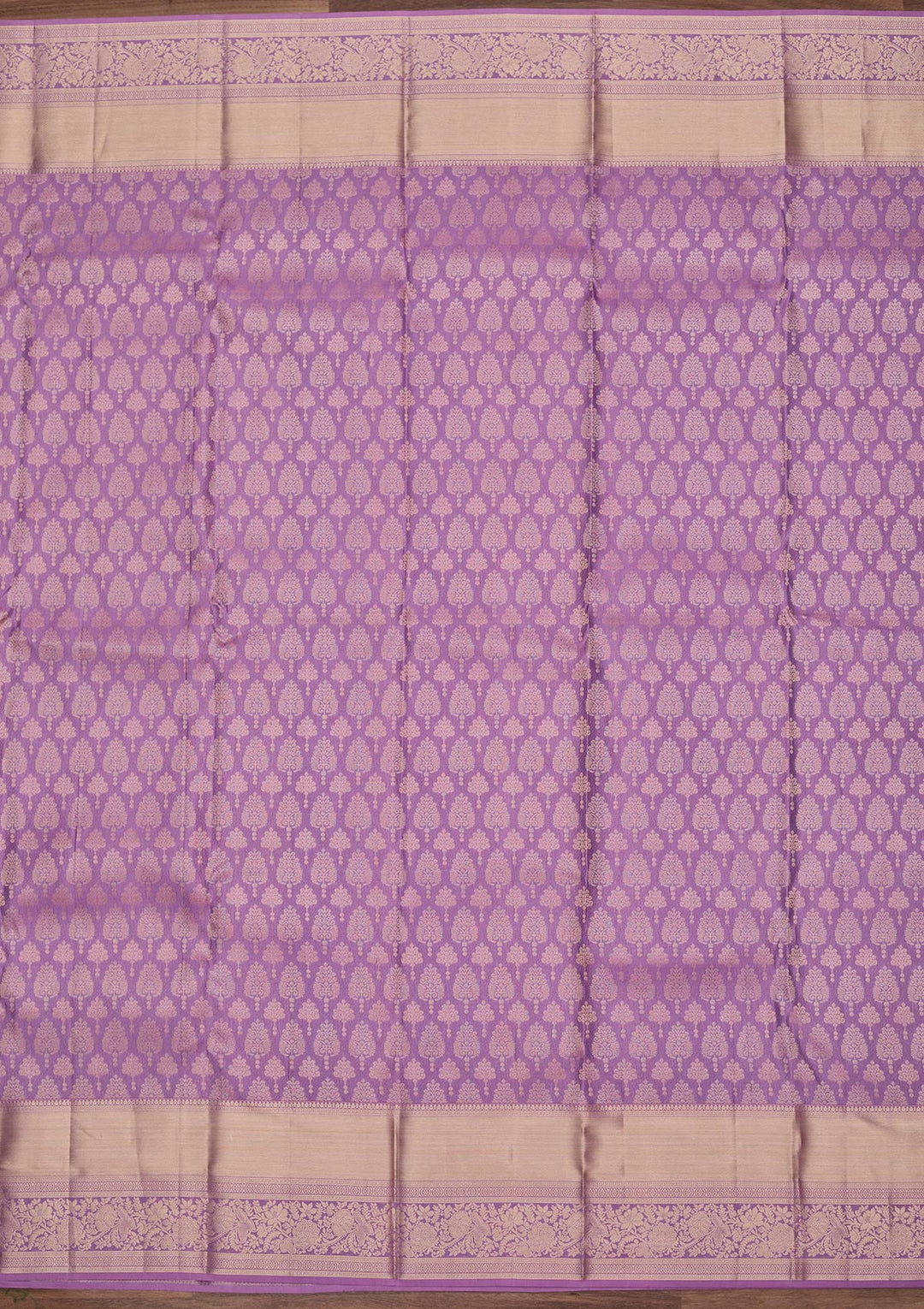 Lavender Zariwork Pure Silk Saree