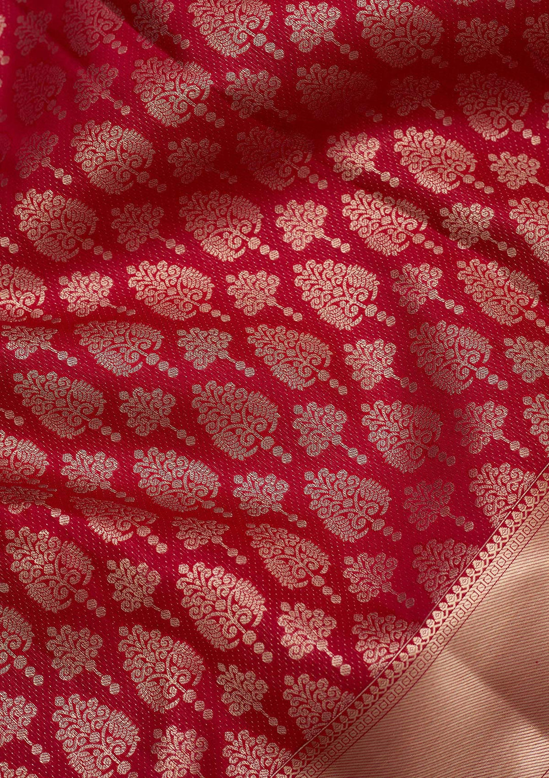 Maroon Zariwork (Gold) Silk Saree