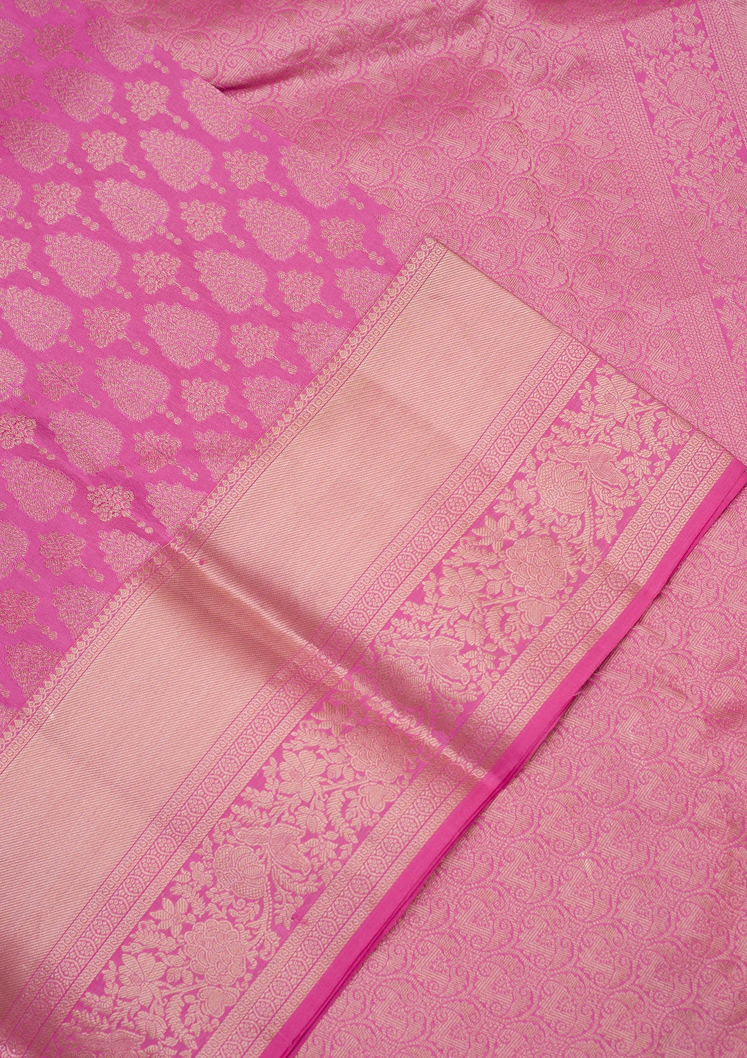 Pink Zariwork Pure Silk Saree-koskii
