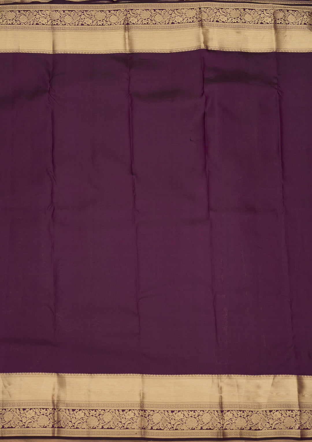 Purple Zariwork (Gold) Silk Silk Saree