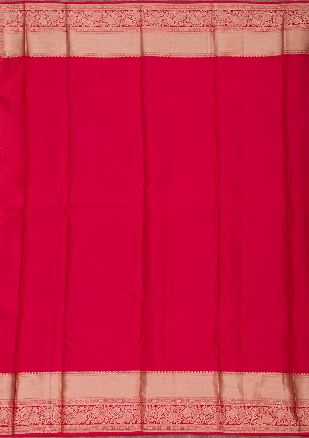 Red Zariwork Pure Silk Saree-Koskii