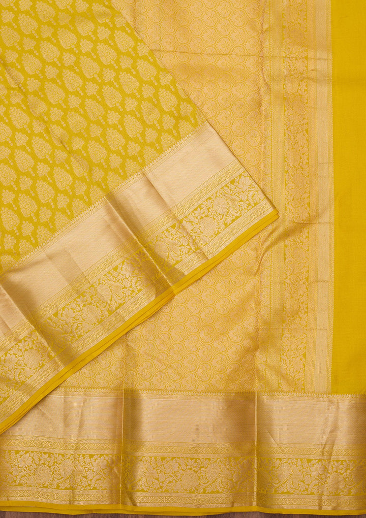 Yellow Zariwork (Gold) Pure Silk Silk_Saree