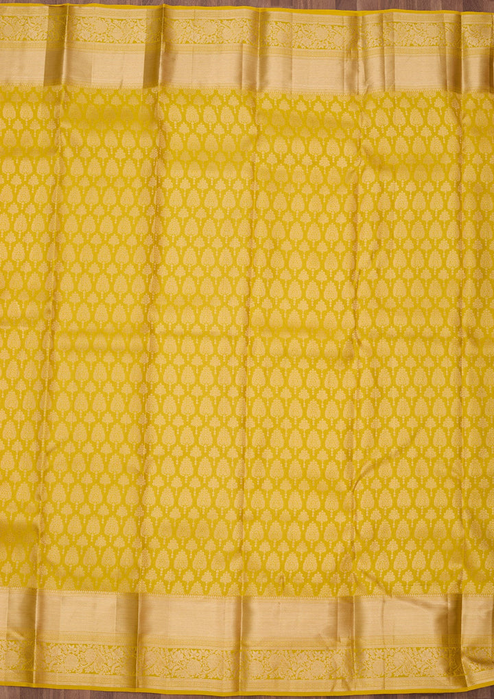 Yellow Zariwork (Gold) Pure Silk Silk_Saree