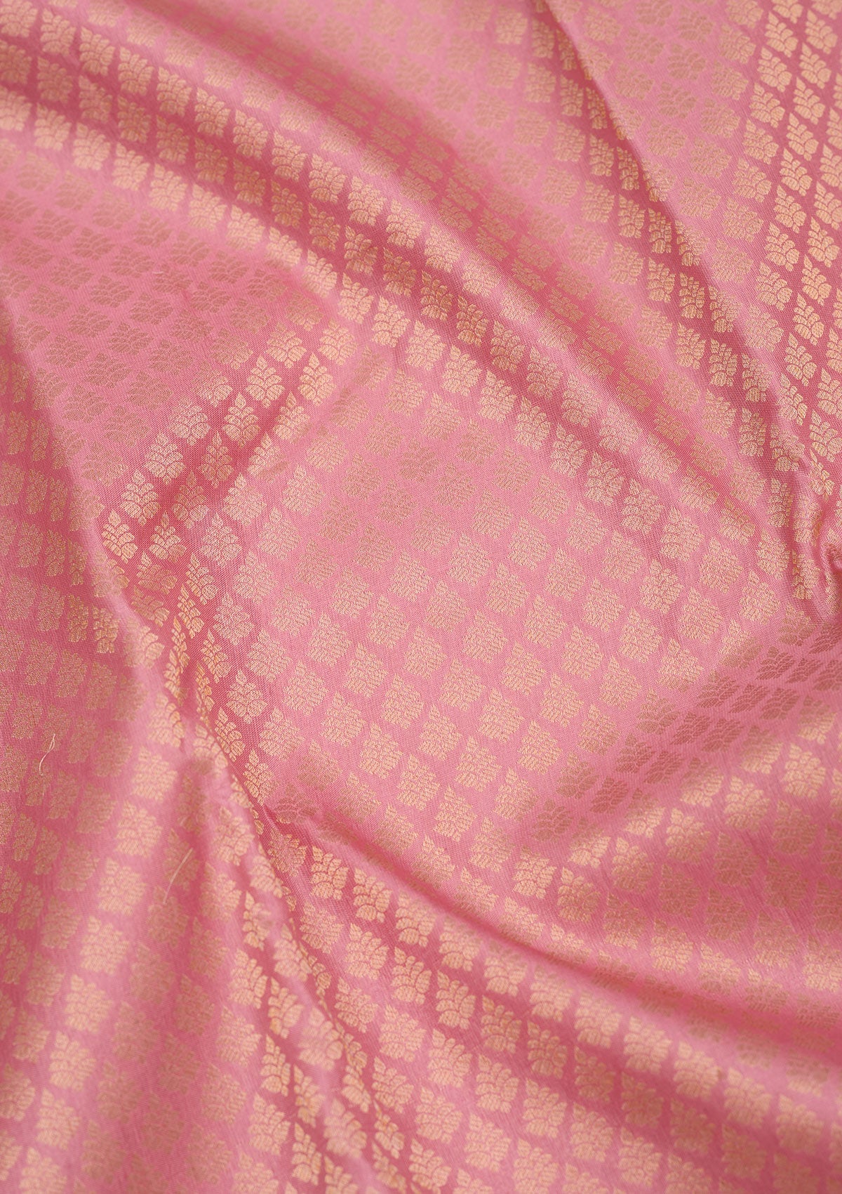 Baby Pink Zariwork Pure Silk Saree-Koskii