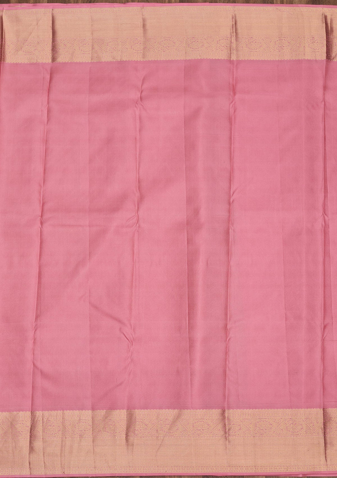 Baby Pink Zariwork Pure Silk Saree-Koskii