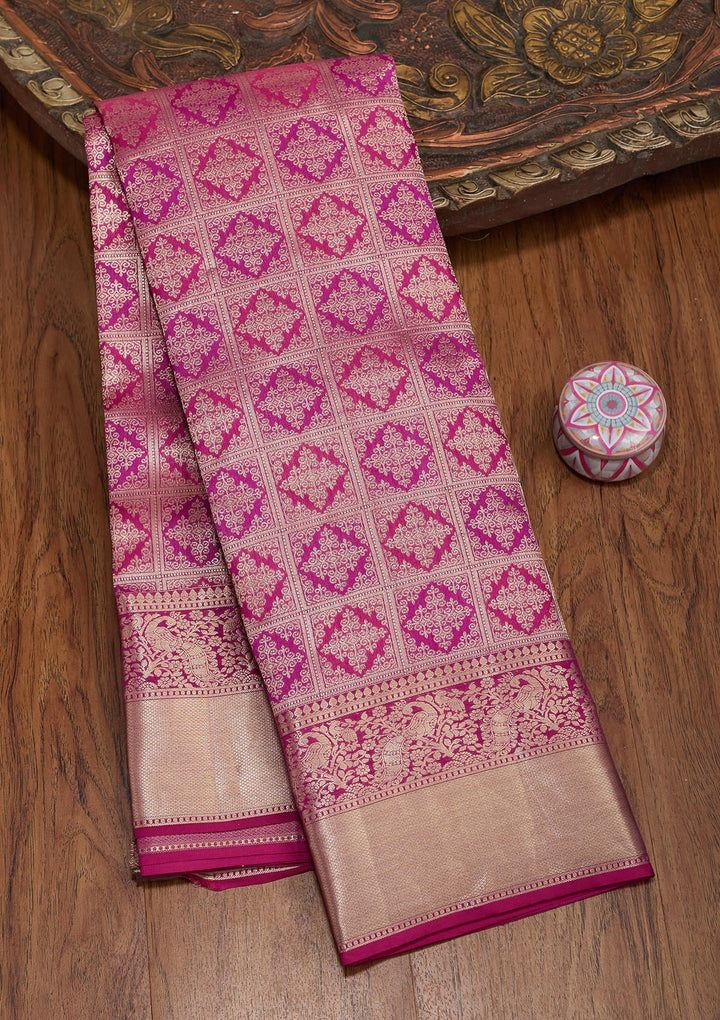 Multi Zariwork Pure Silk Saree-koskii