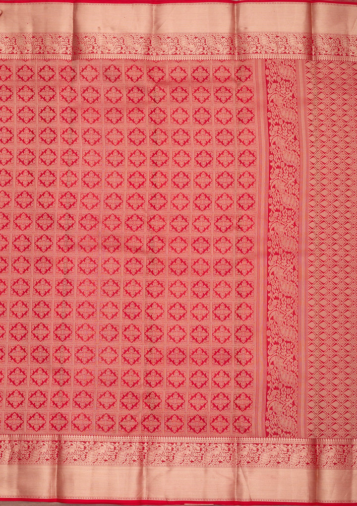 Red Zariwork Pure Silk Saree