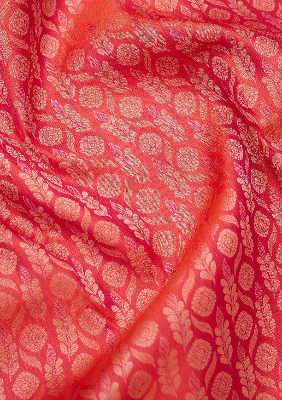 Orange Zariwork Pure Silk Silk_Saree-koskii