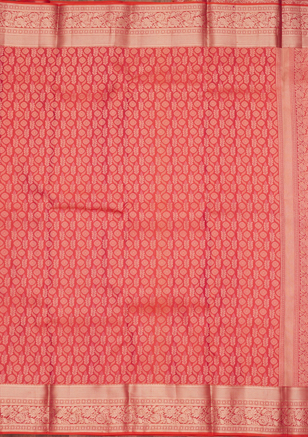 Orange Zariwork Pure Silk Silk_Saree-koskii