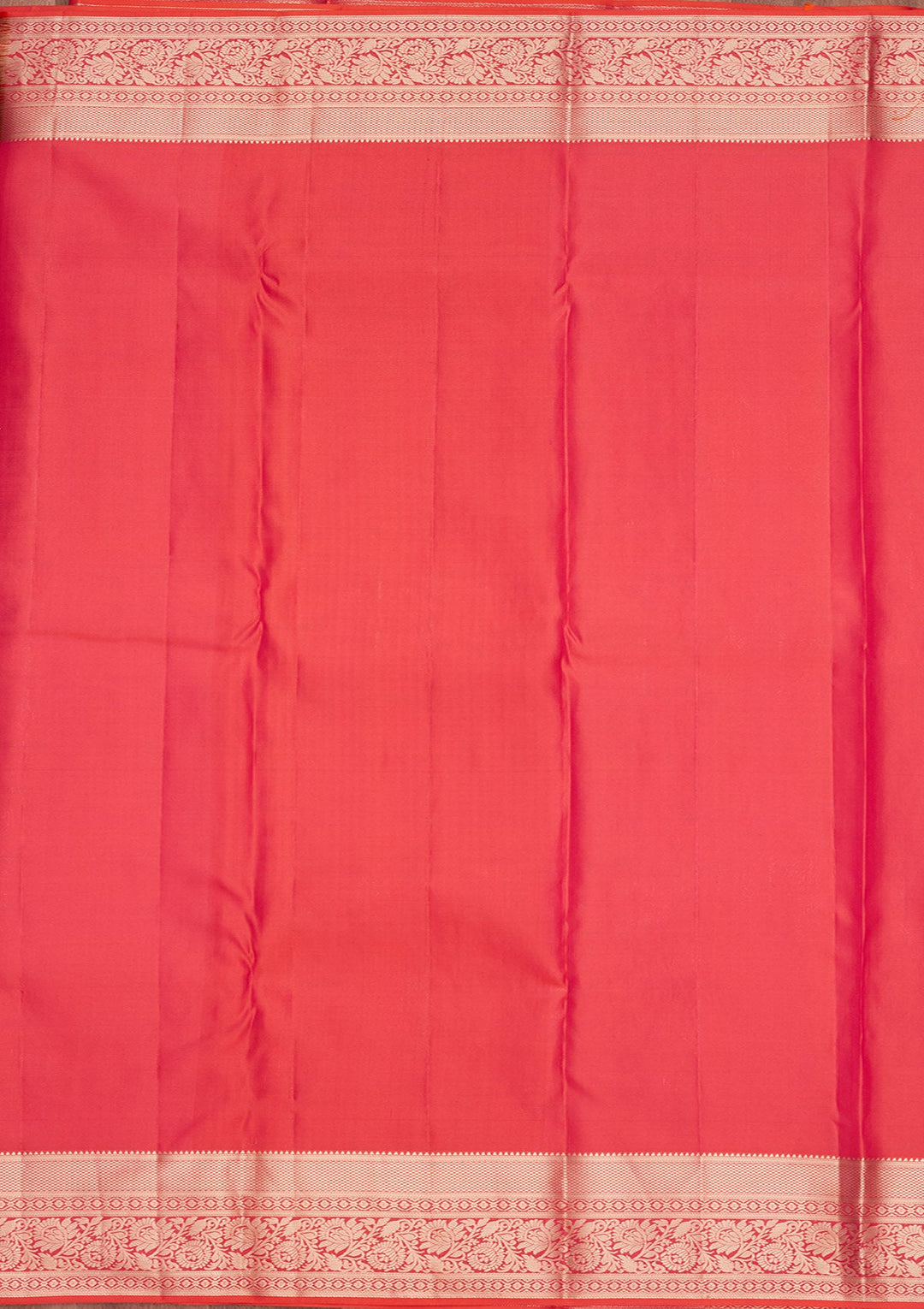 Orange Zariwork Pure Silk Silk_Saree-koskii