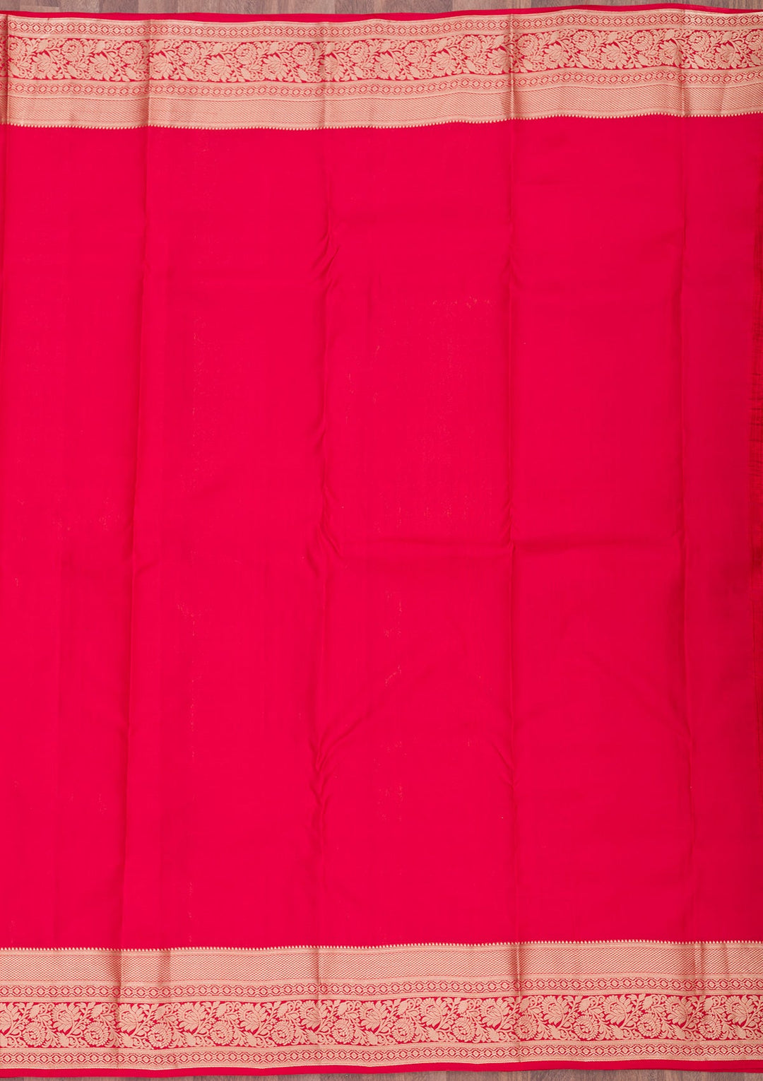 Red Zariwork Pure Silk Saree-Koskii