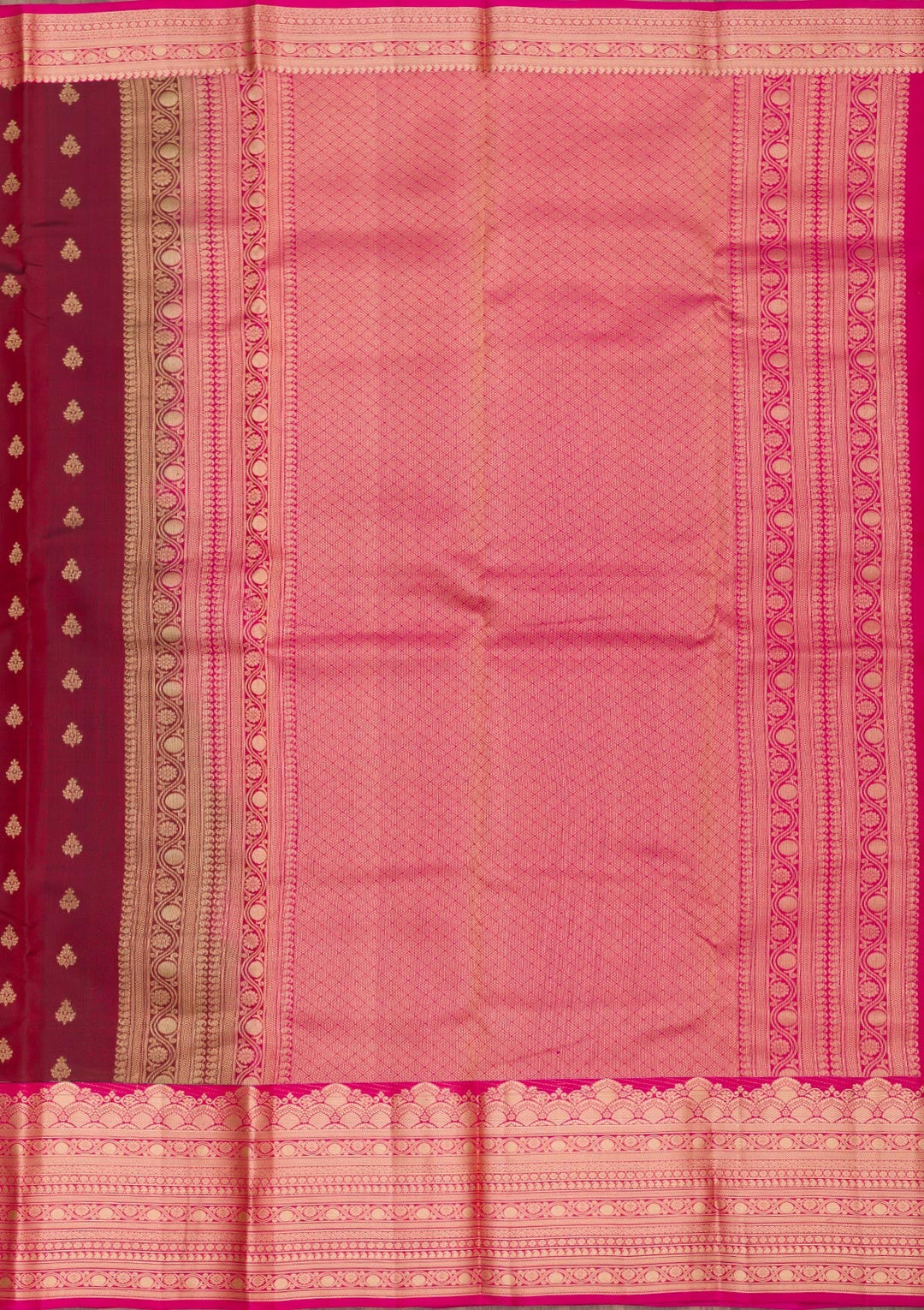 Brown Zariwork Pure Silk Saree-Koskii