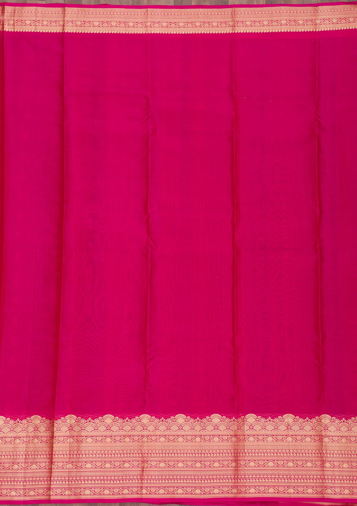 Brown Zariwork Pure Silk Saree-Koskii