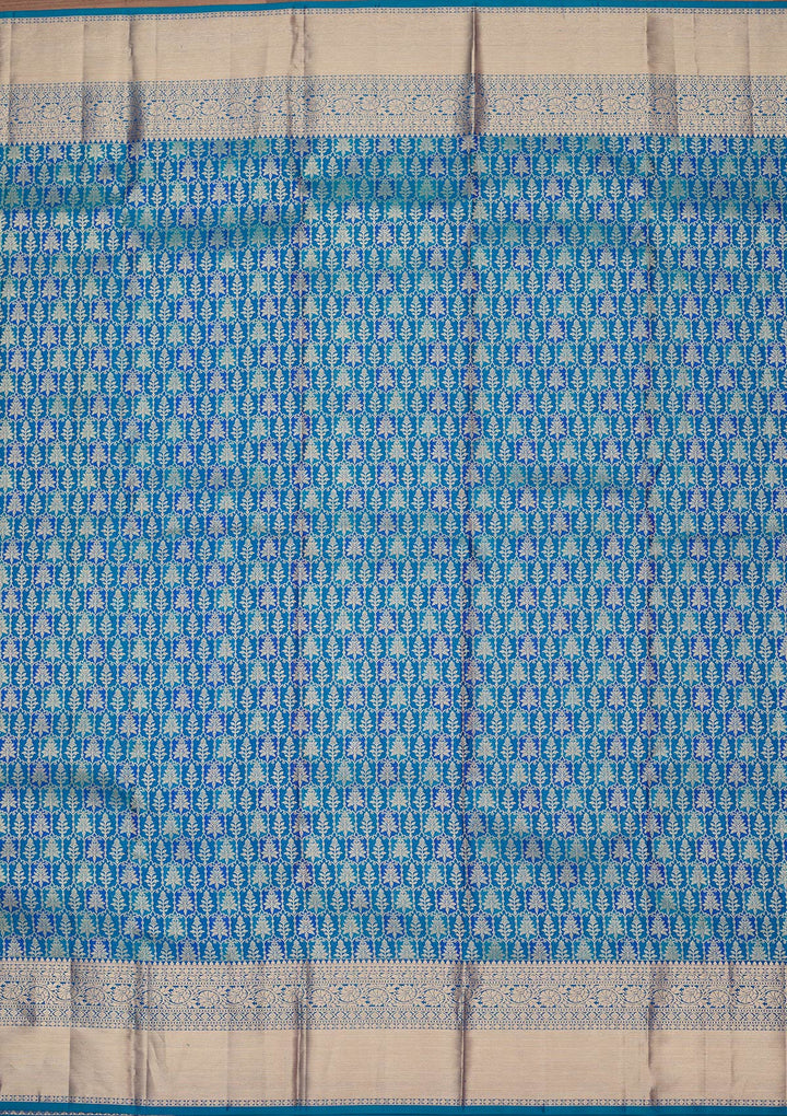 Royal Blue Zariwork Pure Silk Saree