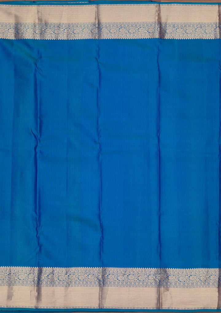 Royal Blue Zariwork Pure Silk Saree