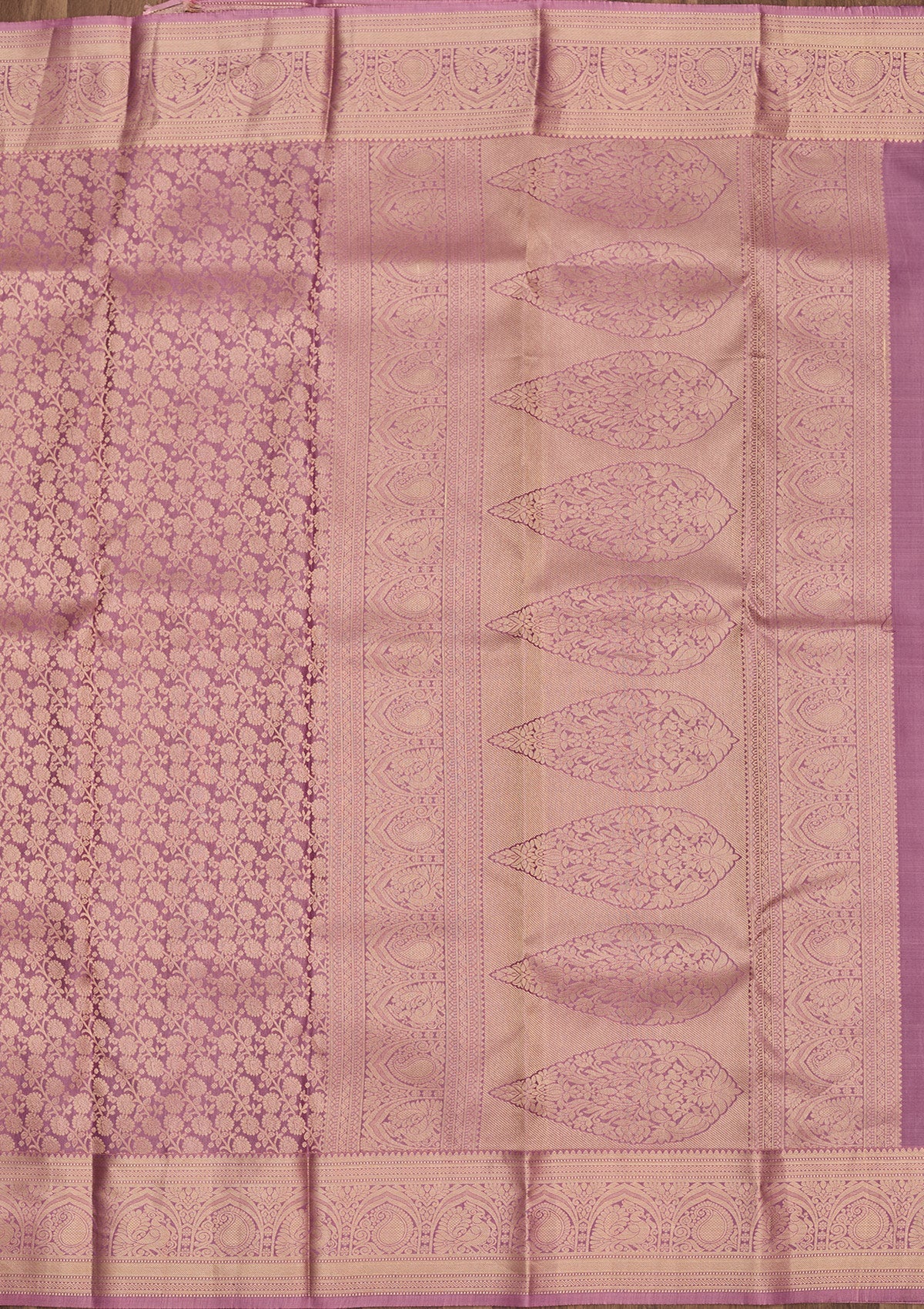 Onion Pink Zariwork Pure Silk Saree-Koskii