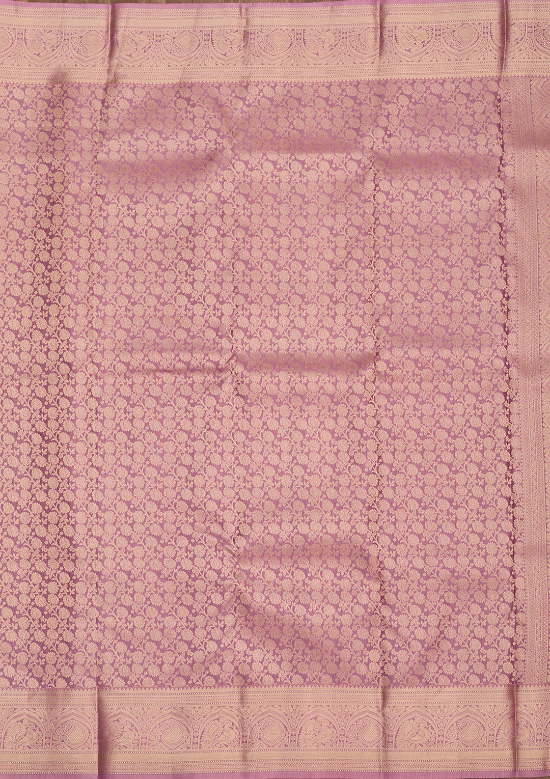Onion Pink Zariwork Pure Silk Saree-Koskii