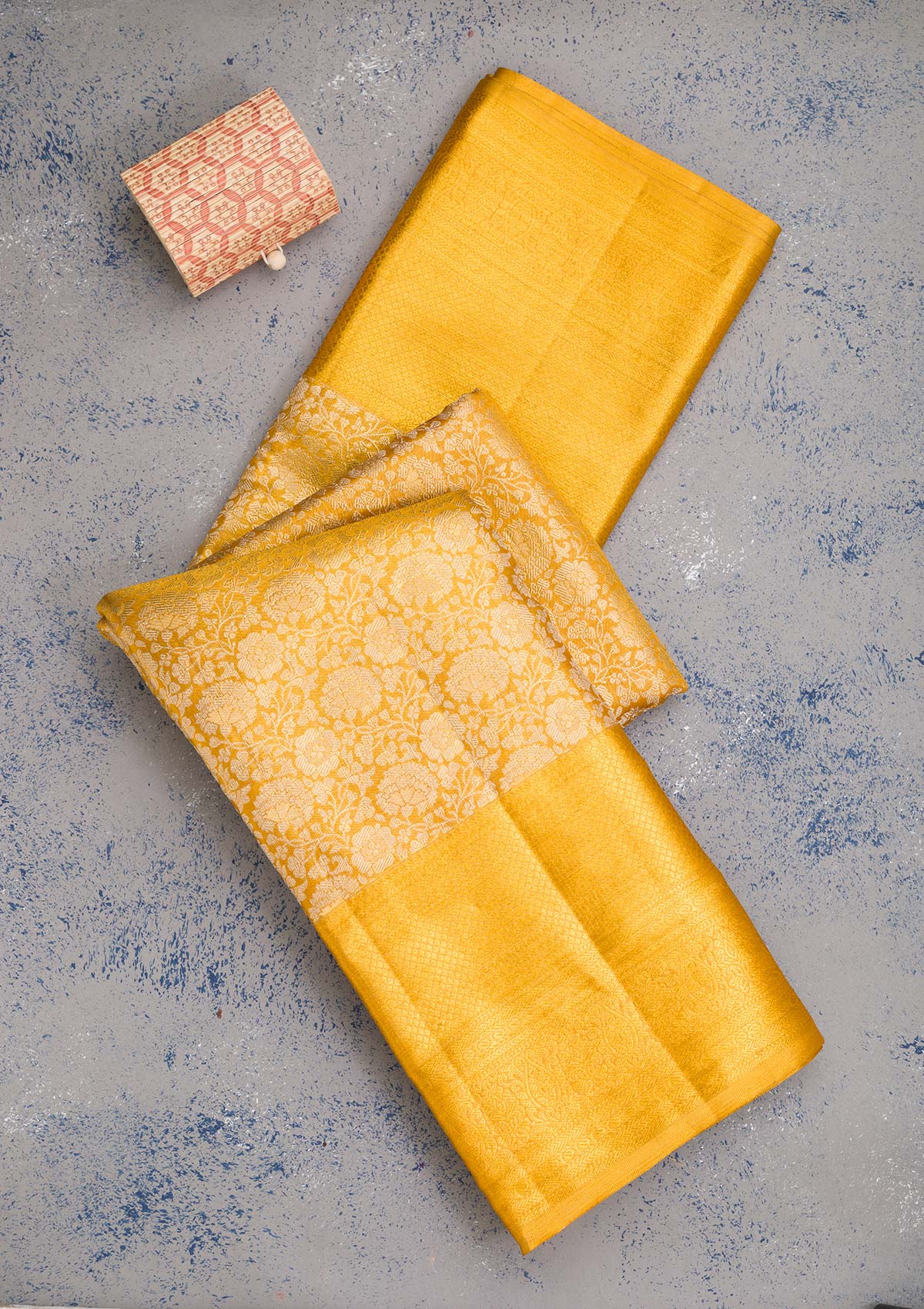 Gold Zariwork Pure Silk Saree-koskii